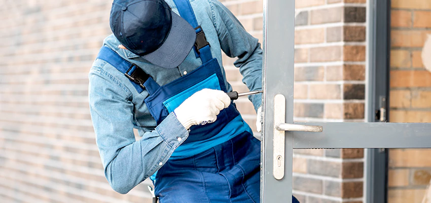 Pivot Storefront Door Locks Installation in Redlands, California